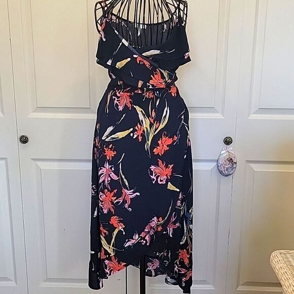 LEITH Floral High Low Wrap Dress Size XS - Picture 2 of 7